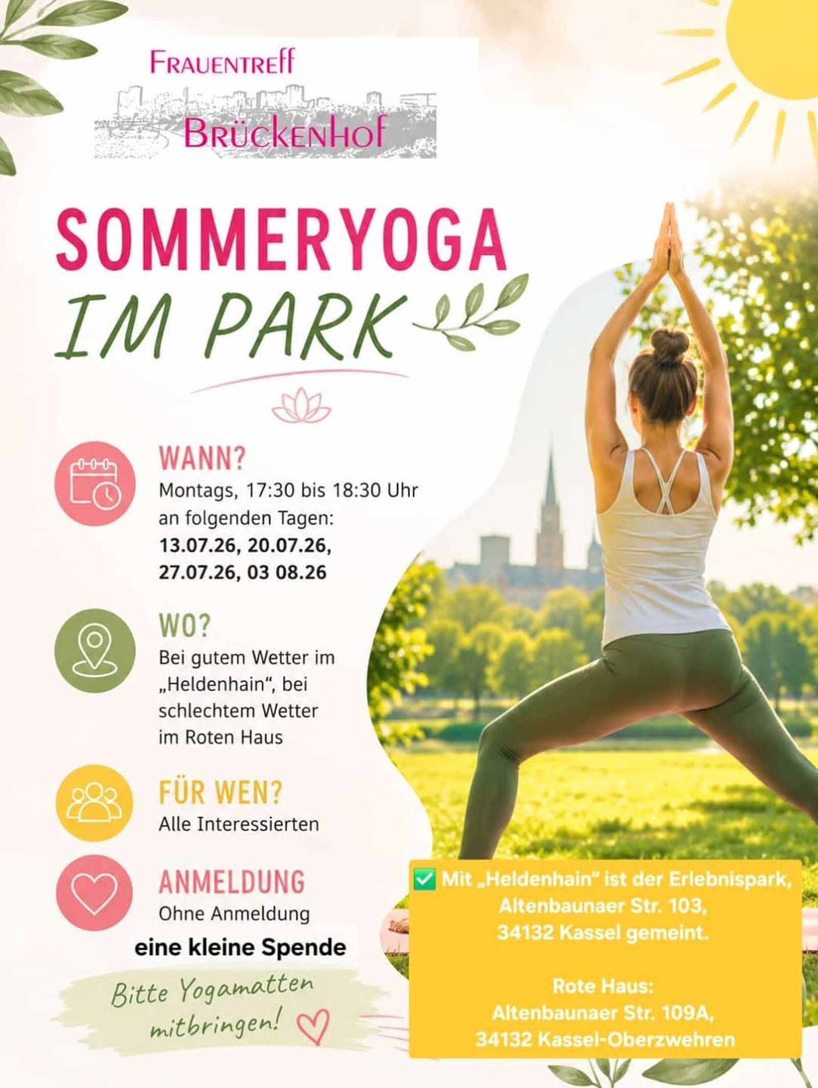 Sommeryoga im Park